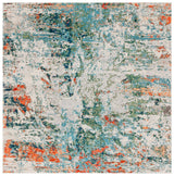 Safavieh Madison 6'-7" x 6'-7" Rug in Green / Rust