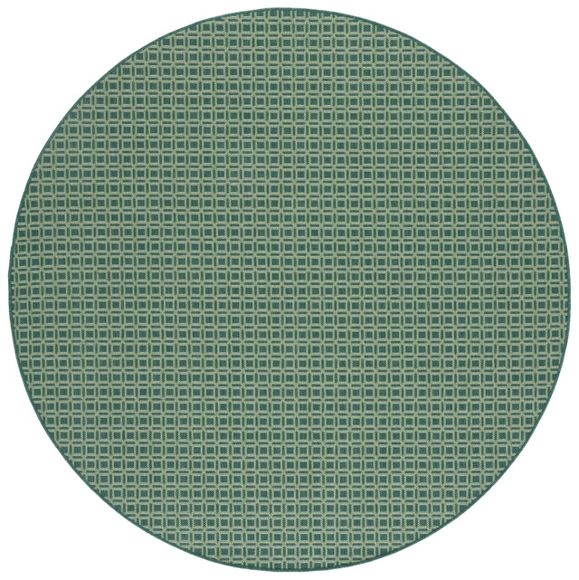 Safavieh Terrace 800 6'-7" x 6'-7" Rug in Dark Green / Light Green