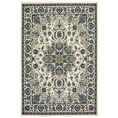 Oriental Weavers Sphinx Marina 1248W Ivory / Navy Rugs - main flat