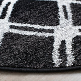 Safavieh Adirondack 6'-0" x 6'-0" Rug in Black / Light Grey