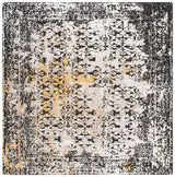 Safavieh Classic Vintage 6'-0" x 6'-0" Rug in Black / Silver