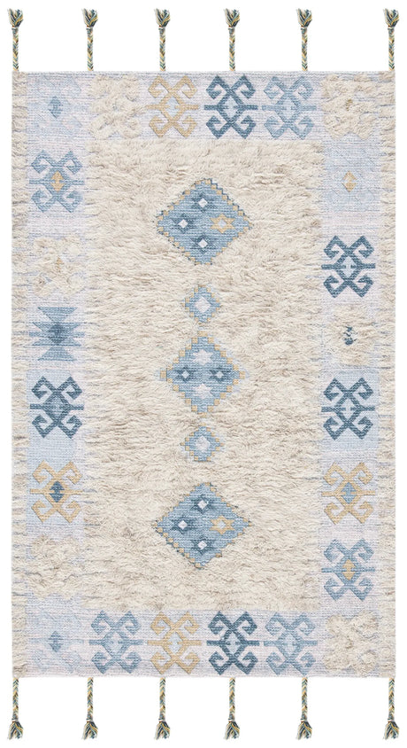 Safavieh Saffron 3'-0" x 5'-0" Rug in Beige / Blue