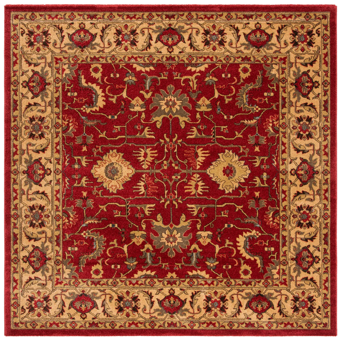 Safavieh Mahal 6'-7" x 6'-7" Rug in Red / Beige
