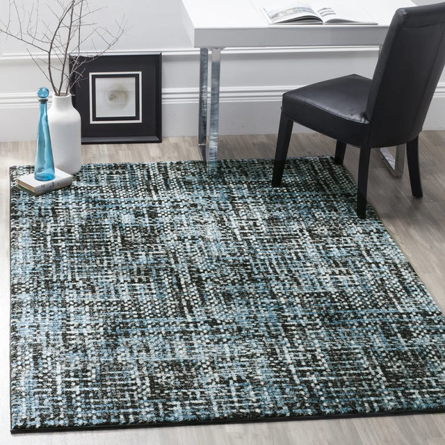 Safavieh Porcello 4'-0" x 6'-0" Rug in Charcoal / Blue
