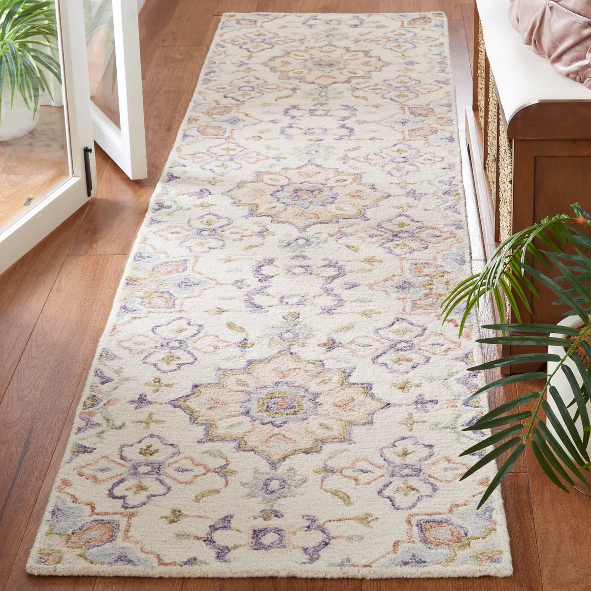 Safavieh Metro 2'-3" x 9'-0" Rug in Ivory / Green