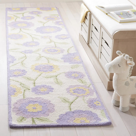 Safavieh Safavieh Kids 2'-3" x 9'-0" Rug in Lavander / Ivory
