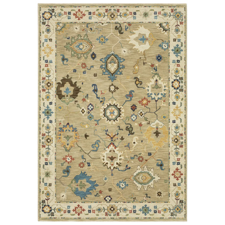 Oriental Weavers Sphinx Francesca Fr04E Beige/ Multi Rug - main flat