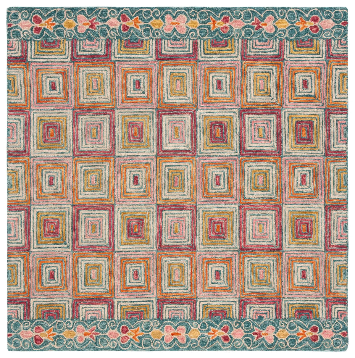 Safavieh Aspen 6'-0" x 6'-0" Rug in Pink / Gold