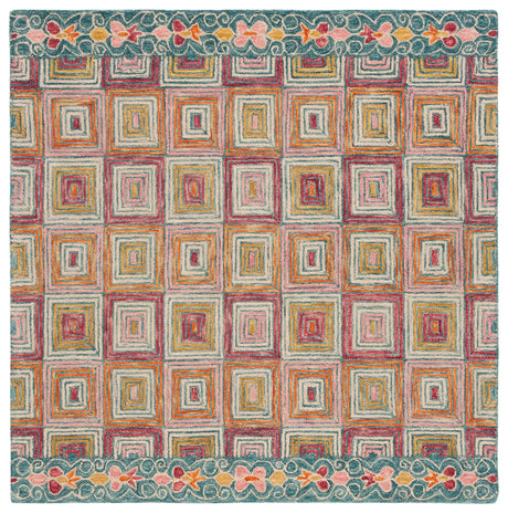 Safavieh Aspen 6'-0" x 6'-0" Rug in Pink / Gold