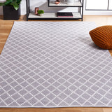 Safavieh Montauk 4'-0" x 6'-0" Rug in Light Grey / Ivory