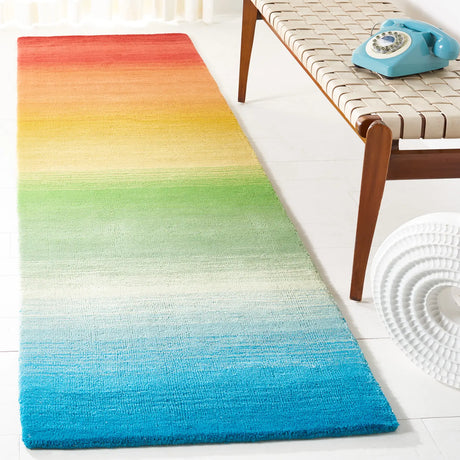 Safavieh Manhattan 2'-3" x 8'-0" Rug in Blue / Red