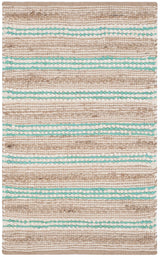 Safavieh Cape Cod 2'-3" x 3'-9" Rug in Natural / Turquoise