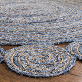 Safavieh Cape Cod 5'-0" x 5'-0" Rug in Blue / Natural