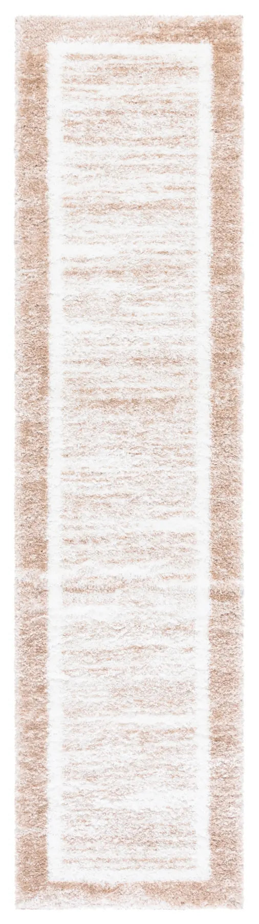 Safavieh Tahoe Shag 2'-0" x 8'-0" Rug in Gold / Ivory