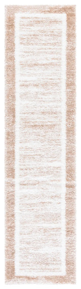 Safavieh Tahoe Shag 2'-0" x 8'-0" Rug in Gold / Ivory