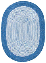 Safavieh Braided 5'-0" x 7'-0" Rug in Navy / Ivory
