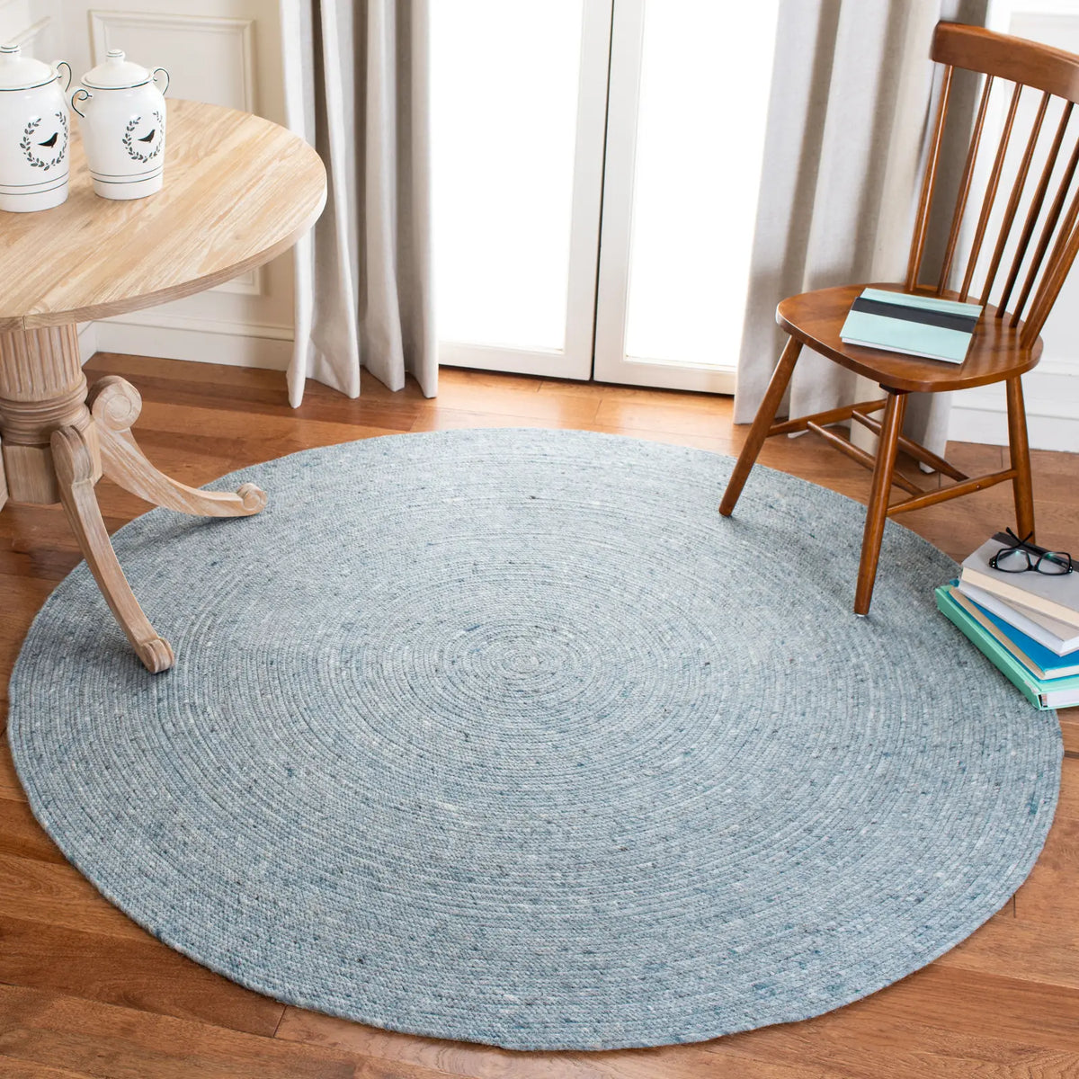 Safavieh Braided 5'-0" x 5'-0" Rug in Turquoise
