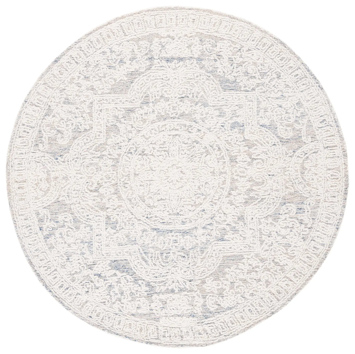 Safavieh Abstract 6'-0" x 6'-0" Rug in Ivory / Blue