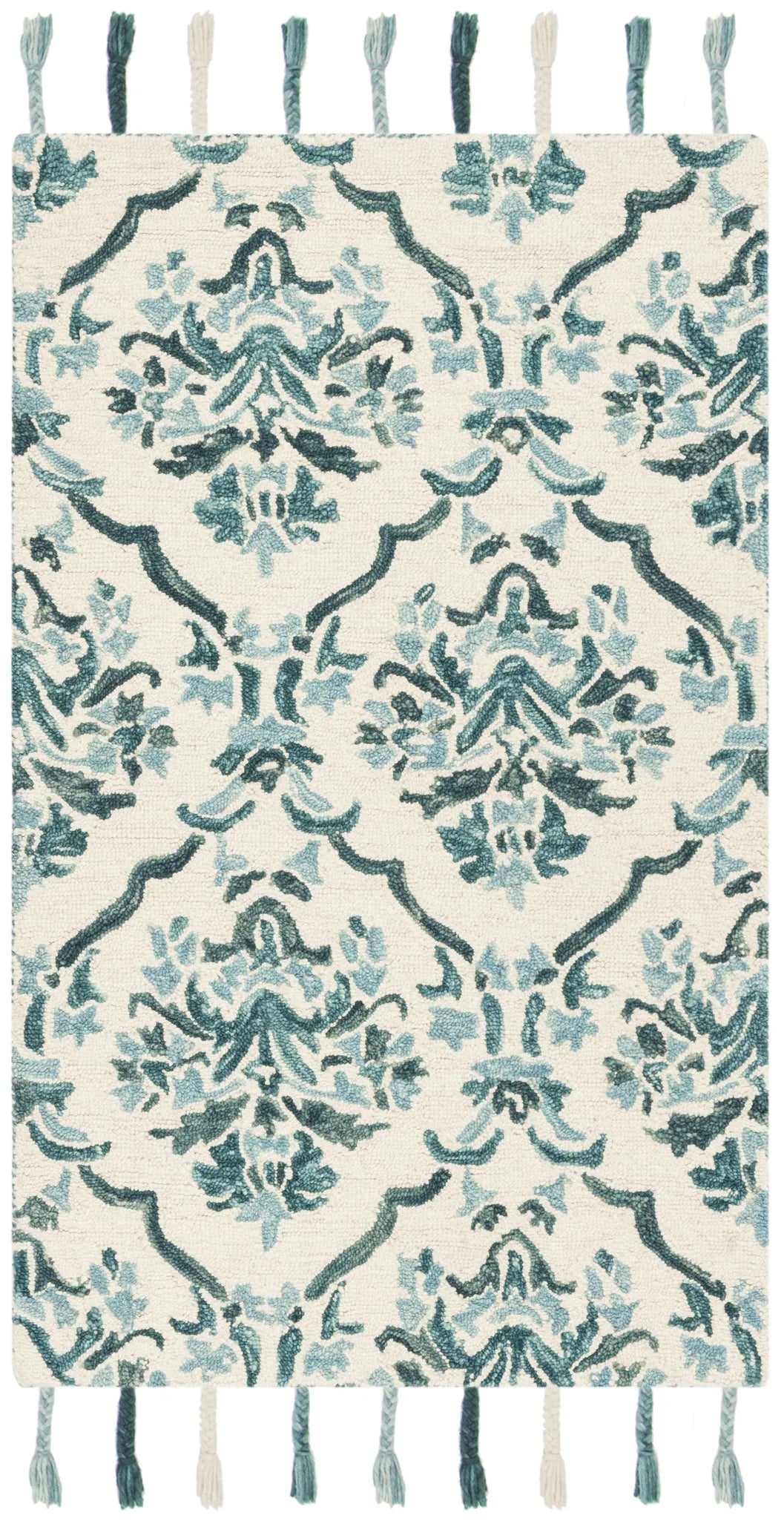 Safavieh Suzani 3'-0" x 5'-0" Rug in Ivory / Turquoise