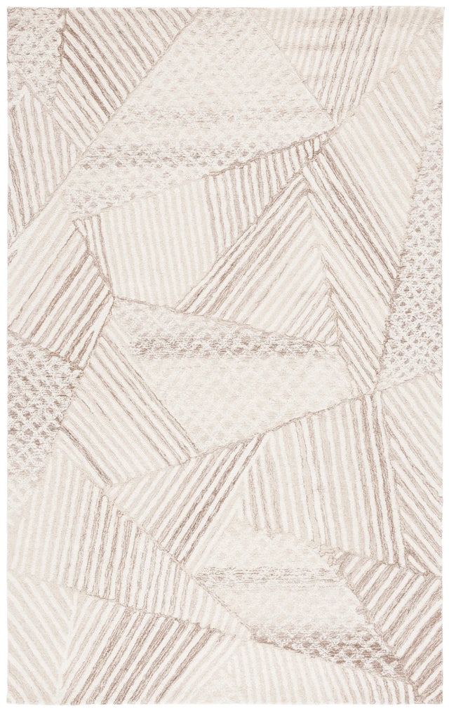 Safavieh Abstract 4'-0" x 6'-0" Rug in Ivory / Light Brown