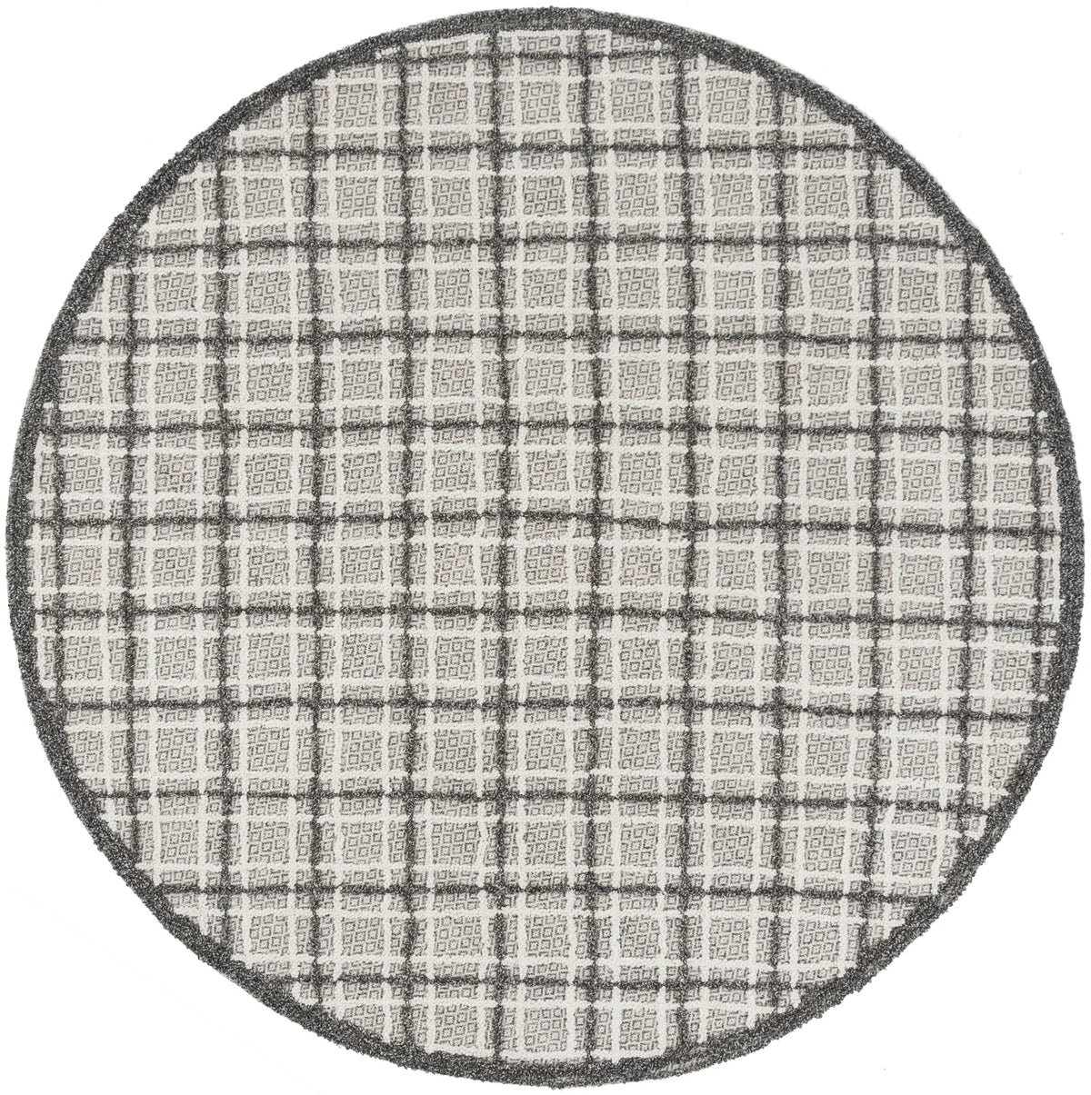 Safavieh Trace 6'-0" x 6'-0" Rug in Dark Grey / Light Grey