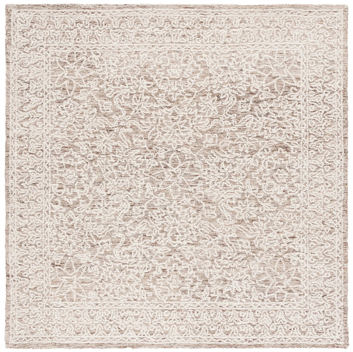 Safavieh Ebony 6'-0" x 6'-0" Rug in Brown / Ivory