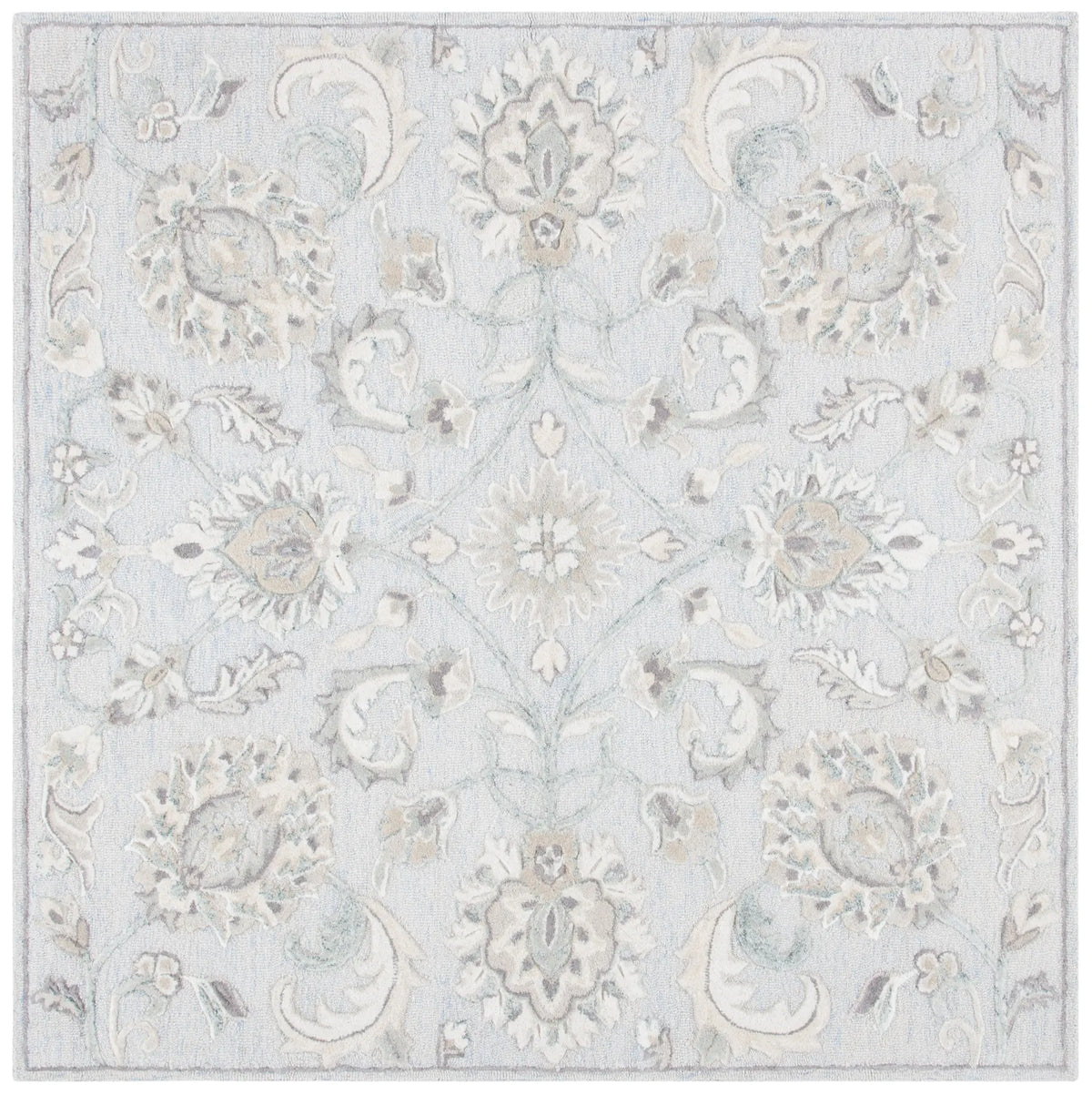 Safavieh Glamour 6'-0" x 6'-0" Rug in Light Blue / Ivory