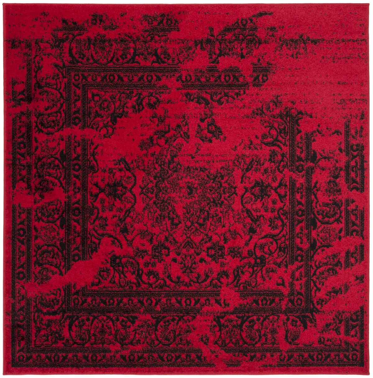 Safavieh Adirondack 6'-0" x 6'-0" Rug in Red / Black