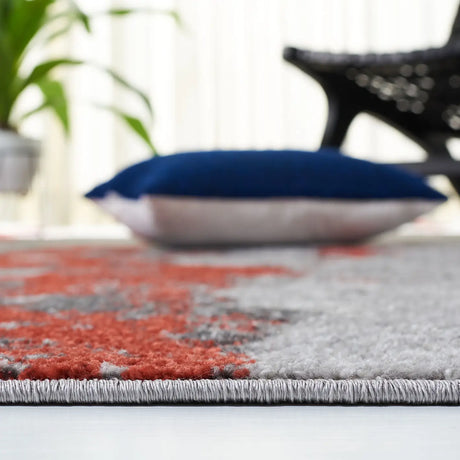 Safavieh Adirondack 4'-0" x 6'-0" Rug in Orange / Grey