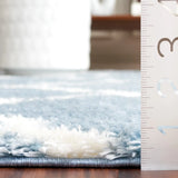 Safavieh Tahoe Shag 4'-0" x 6'-0" Rug in Blue / White