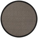 Safavieh Beach House 6'-7" x 6'-7" Rug in Black / Ivory