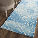 Safavieh Dip Dye 2'-3" x 10'-0" Rug in Blue / Ivory