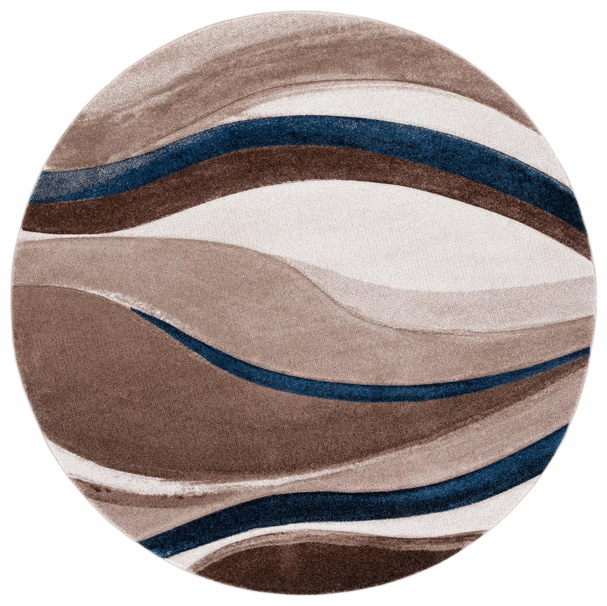 Safavieh Hollywood 5'-3" x 5'-3" Rug in Beige / Blue