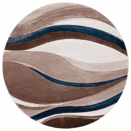 Safavieh Hollywood 5'-3" x 5'-3" Rug in Beige / Blue