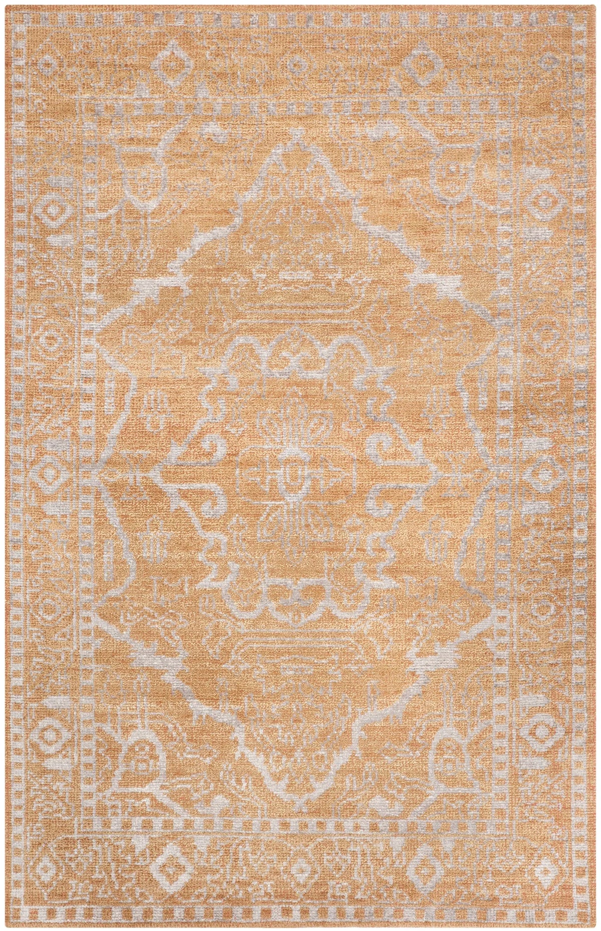 Safavieh Stone Wash 4'-0" x 6'-0" Rug in Brown / Silver