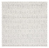 Safavieh Marbella 6'-0" x 6'-0" Rug in Dark Grey / Ivory