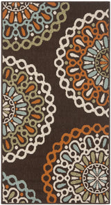 Safavieh Veranda 2'-7" x 5'-0" Rug in Chocolate / Terracotta
