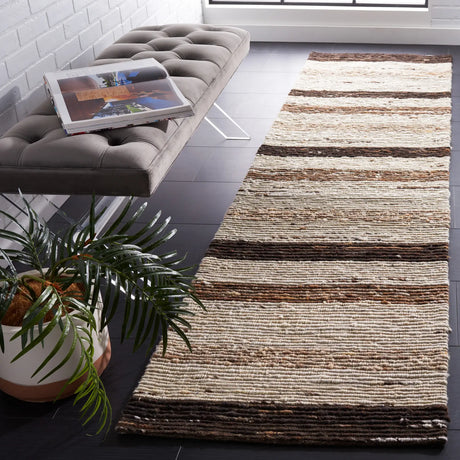 Safavieh Marbella 2'-3" x 9'-0" Rug in Brown / Beige