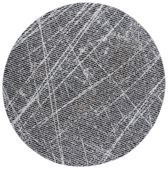 Safavieh Mila 6'-7" x 6'-7" Rug in Ivory / Grey Black