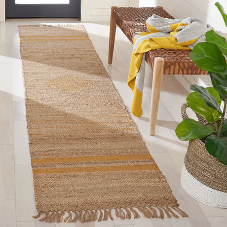 Safavieh Natural Fiber 2'-0" x 9'-0" Rug in Gold / Natural