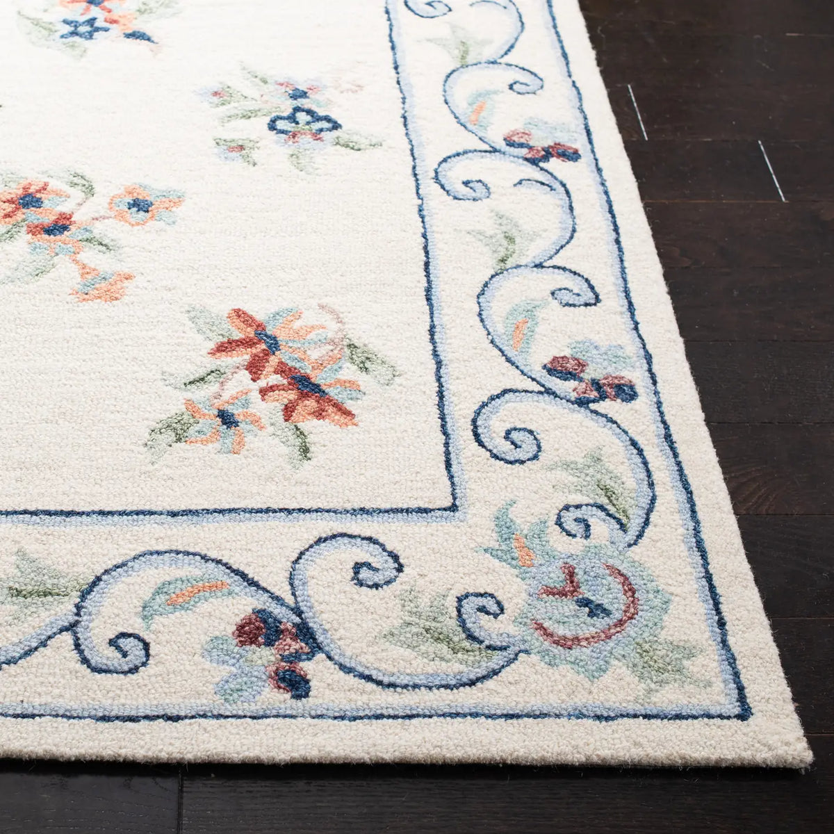 Safavieh Micro-Loop 4'-0" x 6'-0" Rug in Ivory / Grey
