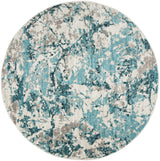 Safavieh Skyler 6'-7" x 6'-7" Rug in Blue / Ivory