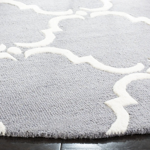 Safavieh Cambridge 6'-0" x 6'-0" Rug in Dark Grey / Ivory