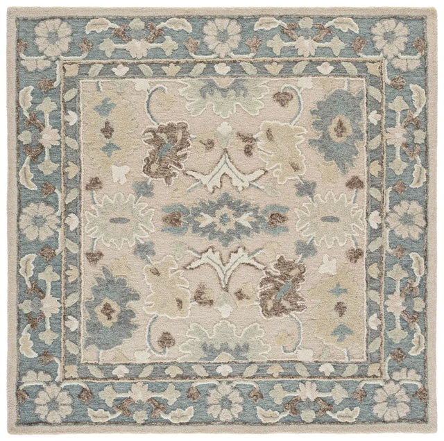 Safavieh Ebony 6'-0" x 6'-0" Rug in Beige / Grey