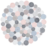 Safavieh Cape Cod 5'-0" x 5'-0" Rug in Blue / Pink