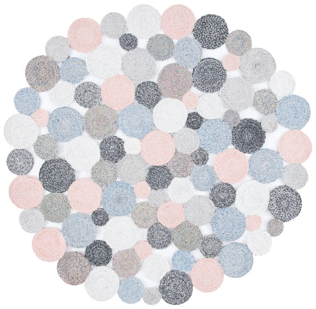 Safavieh Cape Cod 5'-0" x 5'-0" Rug in Blue / Pink