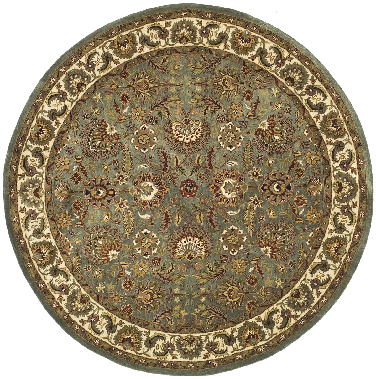 Safavieh Classic 8'-0" x 8'-0" Rug in Celadon / Ivory