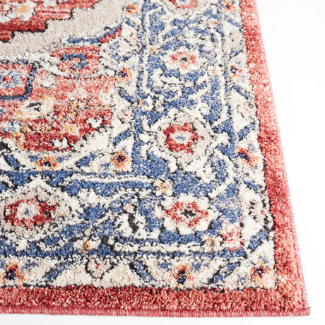 Safavieh Luna 4'-5" x 6'-5" Rug in Beige / Blue Rust