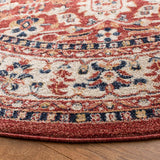 Safavieh Charleston 6'-7" x 6'-7" Rug in Red / Ivory