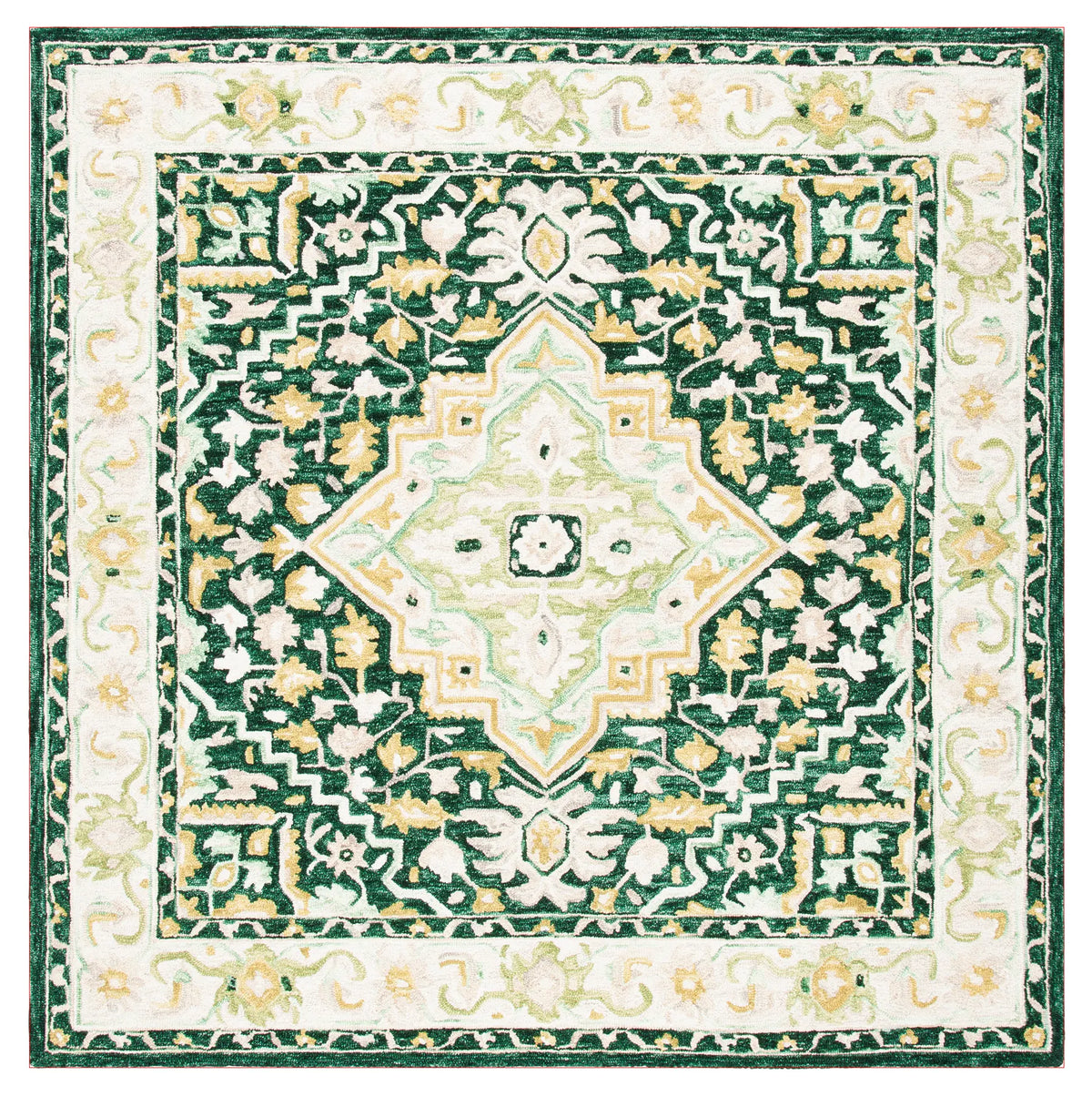 Safavieh Aspen 7'-0" x 7'-0" Rug in Green / Ivory